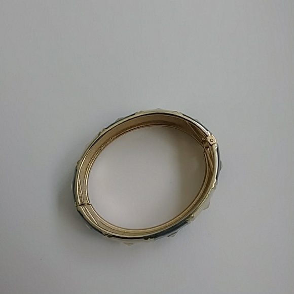 Gold Tone Enamel Bracelet - Picture 3 of 5